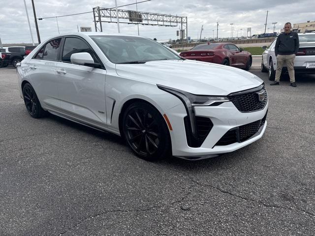 used 2022 Cadillac CT4-V car, priced at $55,000