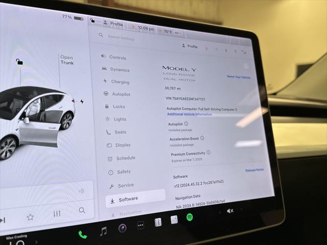 used 2022 Tesla Model Y car, priced at $31,497