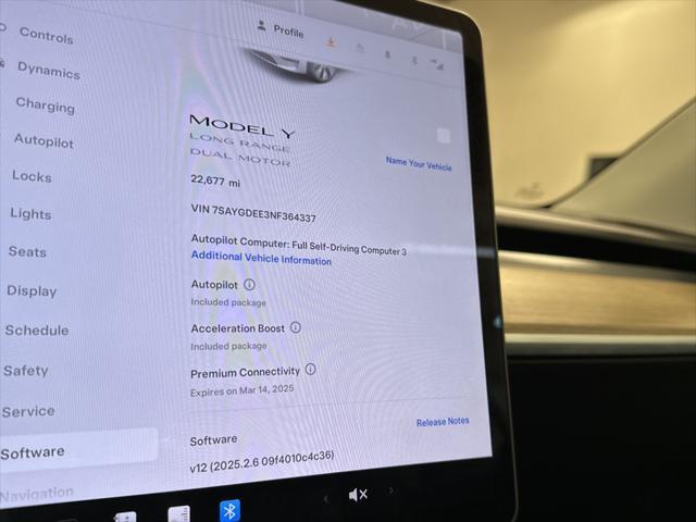 used 2022 Tesla Model Y car, priced at $32,497