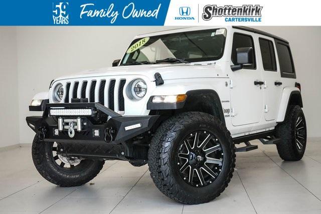 used 2018 Jeep Wrangler Unlimited car, priced at $36,999