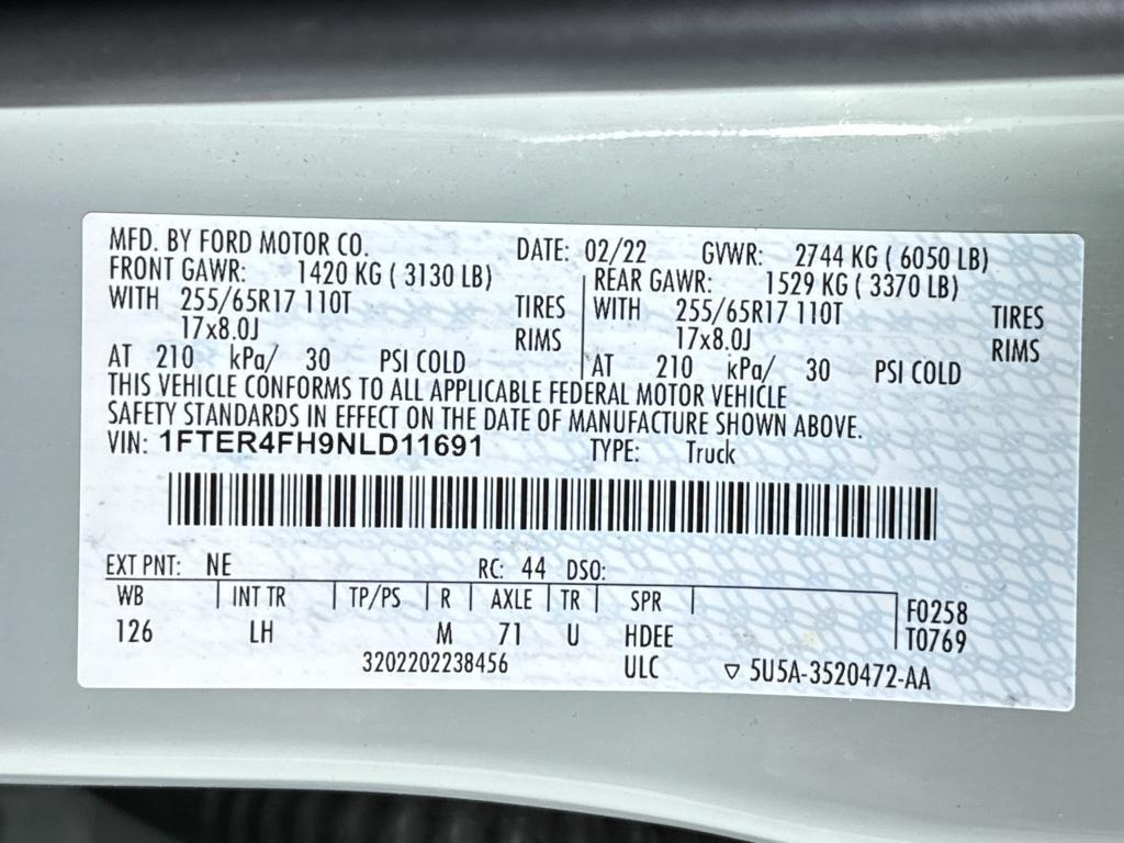 used 2022 Ford Ranger car, priced at $33,990