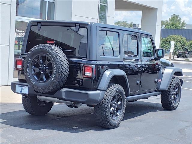 used 2021 Jeep Wrangler car, priced at $33,650