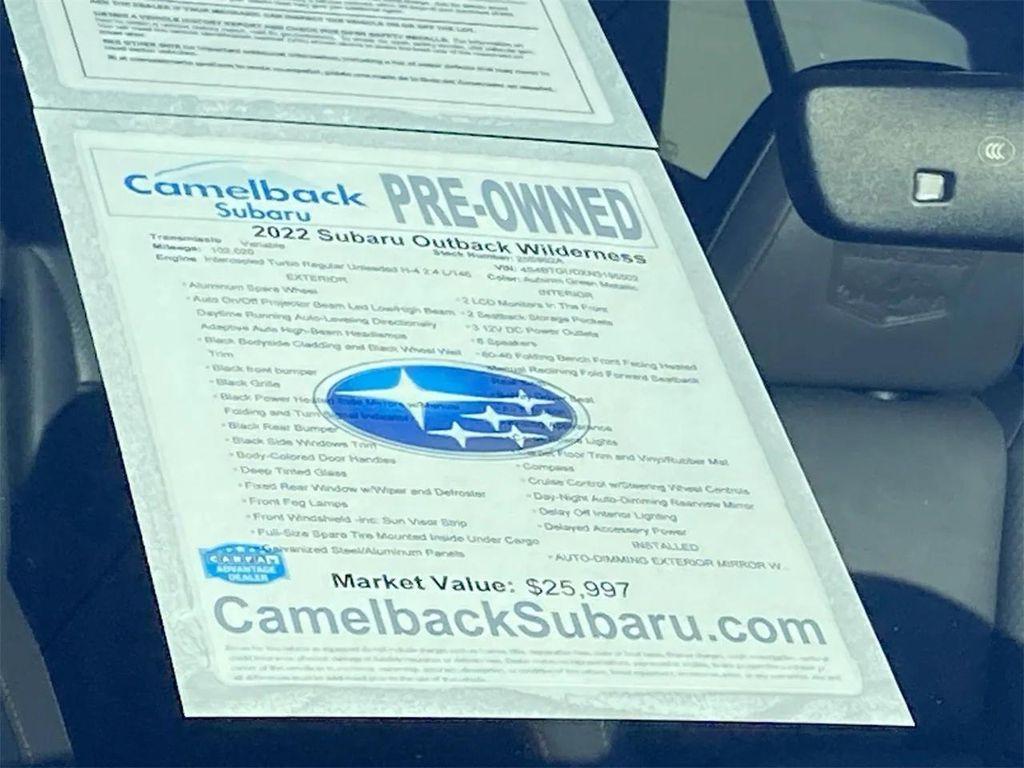 used 2022 Subaru Outback car, priced at $20,900