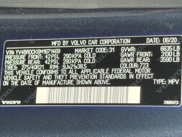 used 2021 Volvo XC90 Recharge Plug-In Hybrid car, priced at $42,084