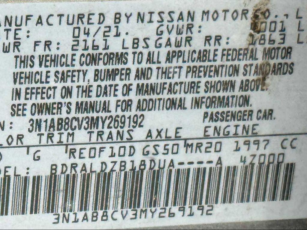 used 2021 Nissan Sentra car, priced at $16,789