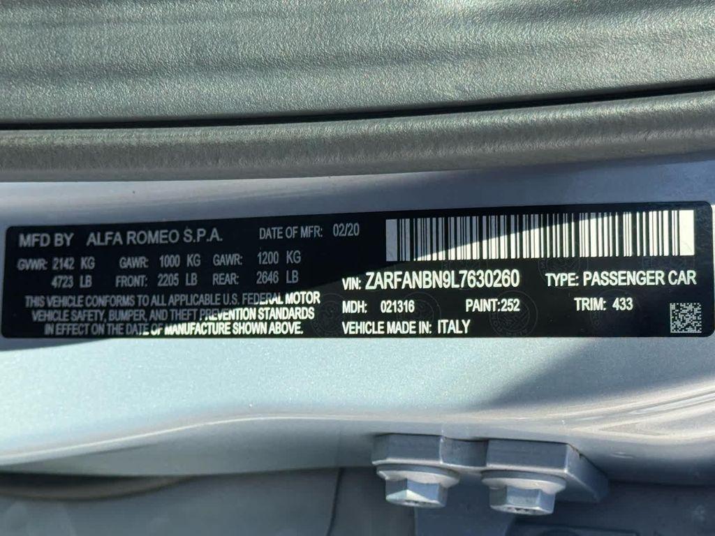 used 2020 Alfa Romeo Giulia car, priced at $21,289