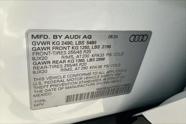 new 2024 Audi Q5 car, priced at $60,515