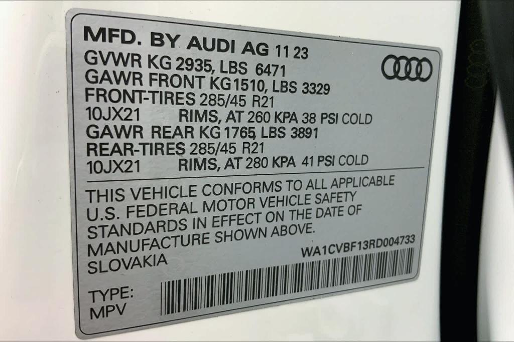 new 2024 Audi Q8 car, priced at $84,575