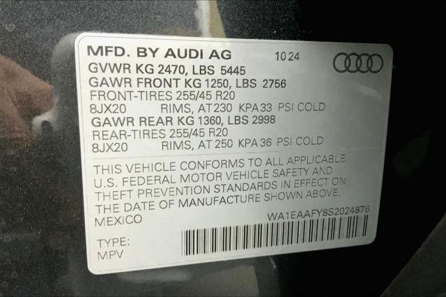 new 2025 Audi Q5 car, priced at $58,085