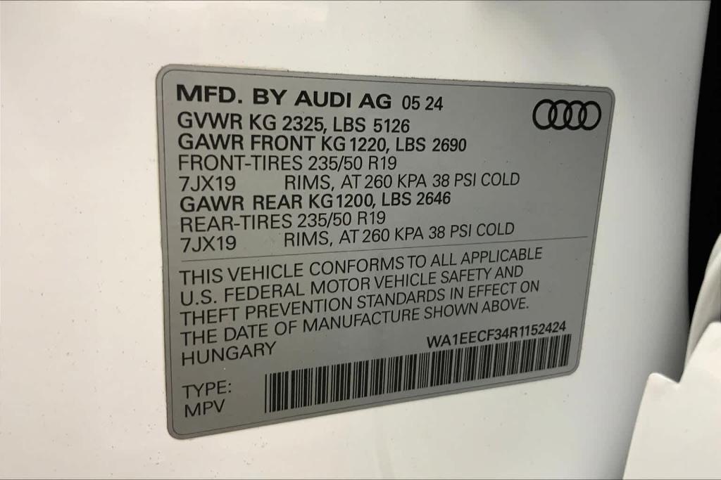 new 2024 Audi Q3 car, priced at $47,630