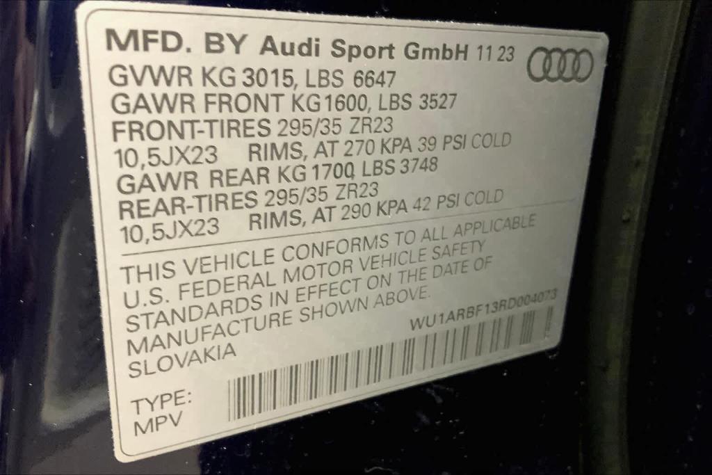 new 2024 Audi RS Q8 car, priced at $143,040
