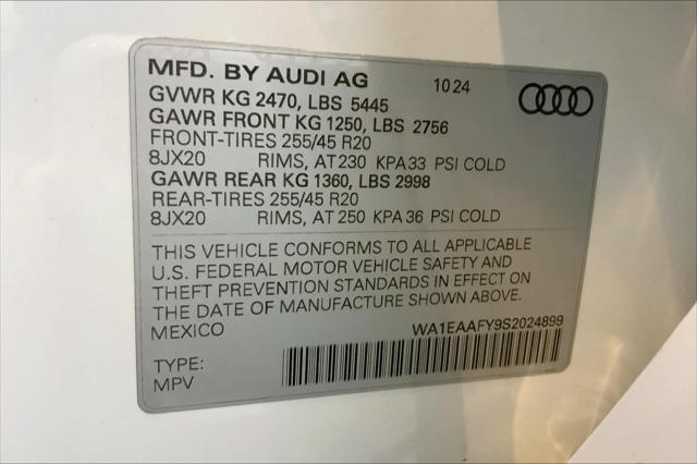 new 2025 Audi Q5 car, priced at $58,085