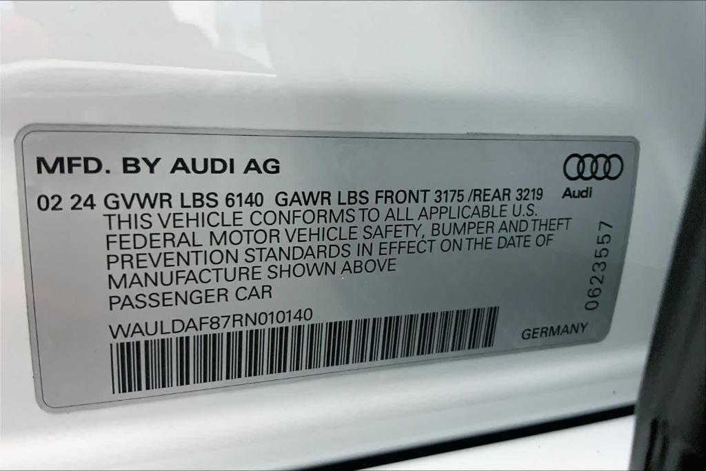 new 2024 Audi A8 car, priced at $107,680