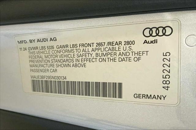 new 2025 Audi A6 car, priced at $67,335