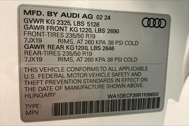 new 2024 Audi Q3 car, priced at $44,435