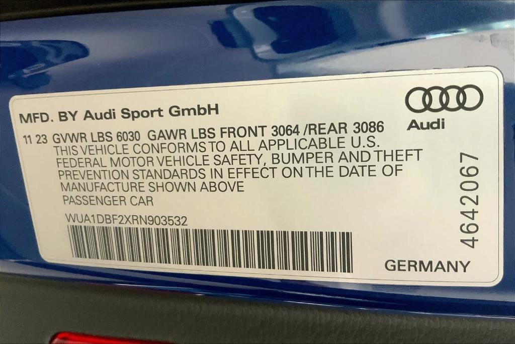 new 2024 Audi RS 6 Avant car, priced at $135,540