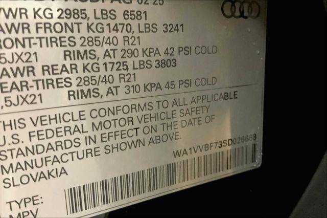 new 2025 Audi Q7 car, priced at $83,750