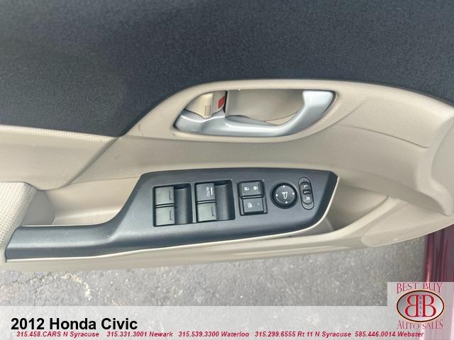 used 2012 Honda Civic car, priced at $10,995