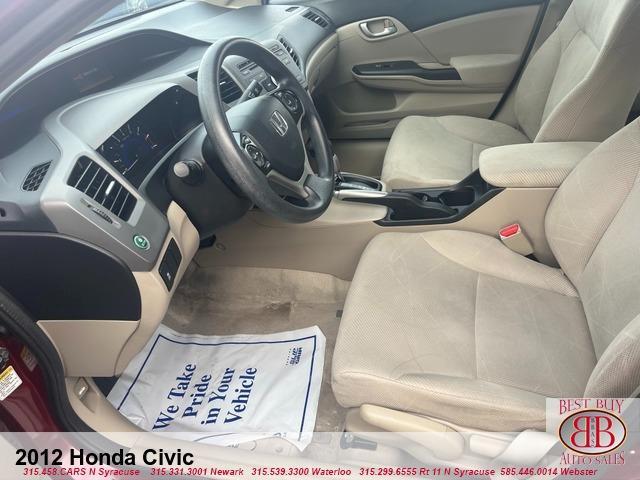 used 2012 Honda Civic car, priced at $10,995