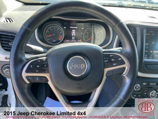 used 2015 Jeep Cherokee car, priced at $12,995