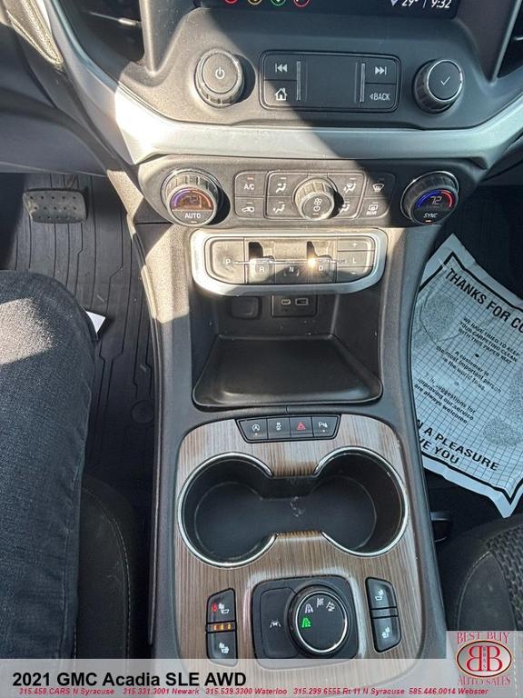 used 2021 GMC Acadia car, priced at $16,500