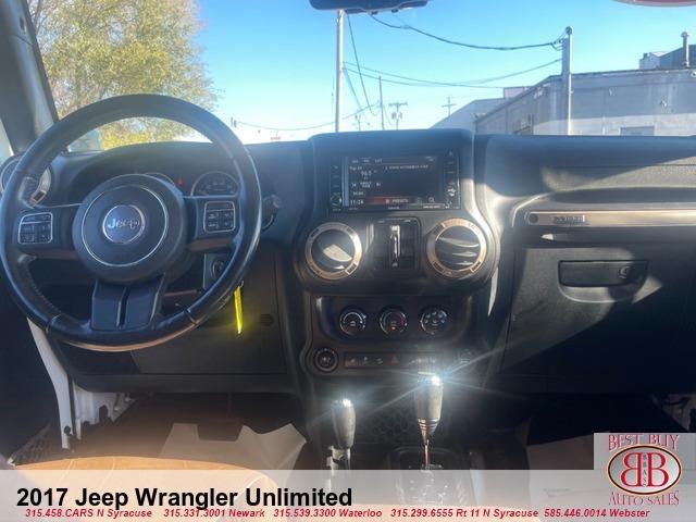 used 2017 Jeep Wrangler Unlimited car, priced at $21,995