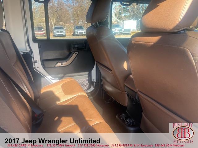 used 2017 Jeep Wrangler Unlimited car, priced at $21,995