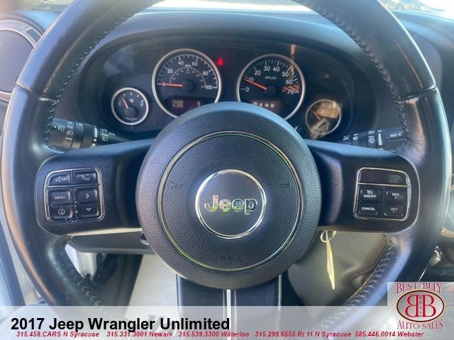 used 2017 Jeep Wrangler Unlimited car, priced at $21,995