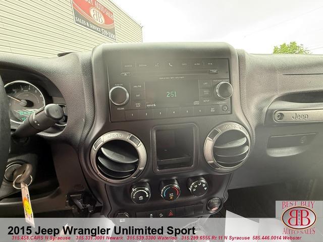 used 2015 Jeep Wrangler Unlimited car, priced at $14,995
