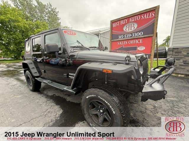 used 2015 Jeep Wrangler Unlimited car, priced at $14,995