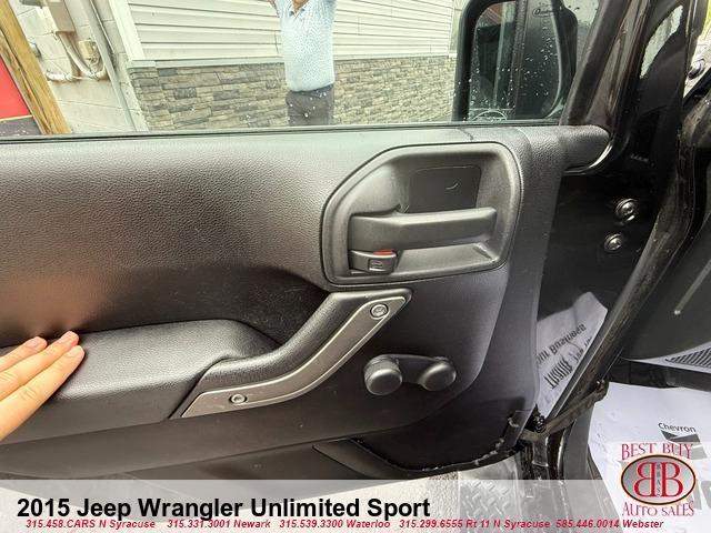 used 2015 Jeep Wrangler Unlimited car, priced at $14,995