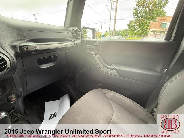 used 2015 Jeep Wrangler Unlimited car, priced at $14,995