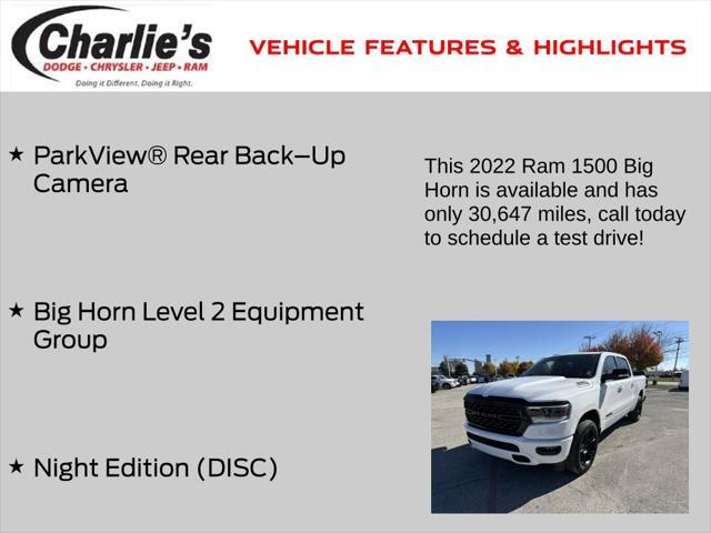 used 2022 Ram 1500 car, priced at $35,328