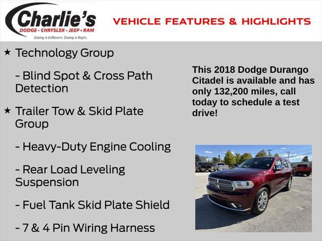 used 2018 Dodge Durango car, priced at $18,979