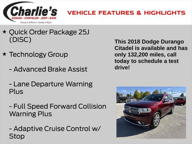 used 2018 Dodge Durango car, priced at $18,979