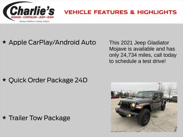 used 2021 Jeep Gladiator car, priced at $37,705