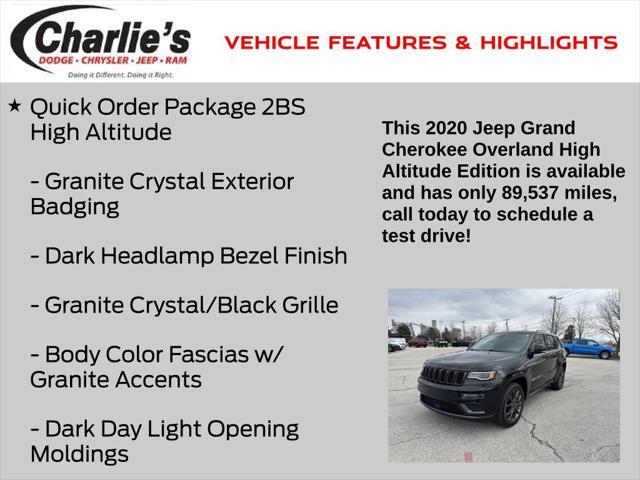 used 2020 Jeep Grand Cherokee car, priced at $23,955