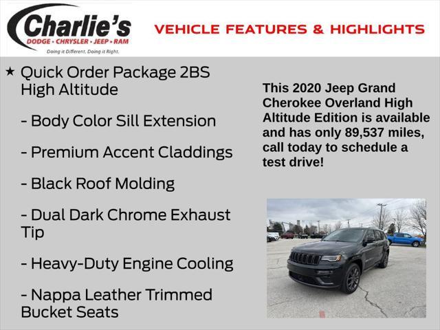 used 2020 Jeep Grand Cherokee car, priced at $23,955