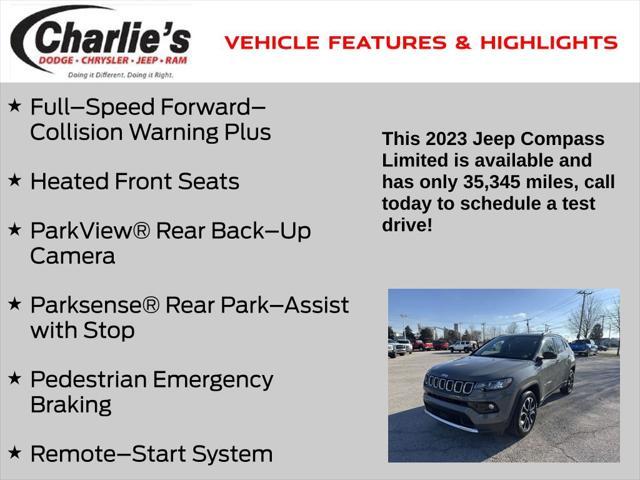 used 2023 Jeep Compass car, priced at $21,985