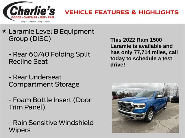 used 2022 Ram 1500 car, priced at $33,748