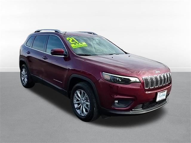 used 2021 Jeep Cherokee car, priced at $22,300