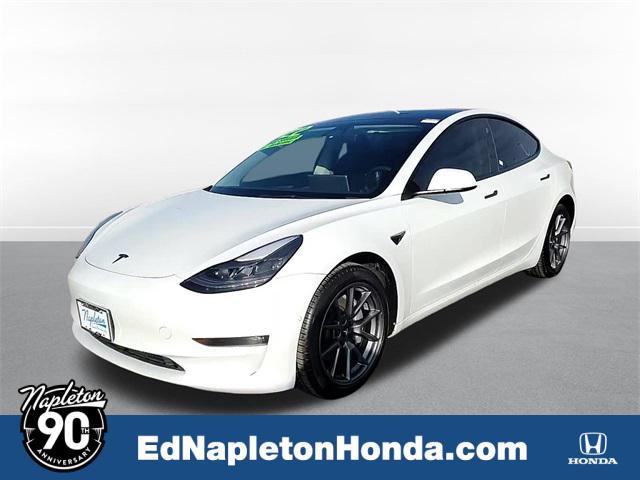 used 2022 Tesla Model 3 car, priced at $27,000