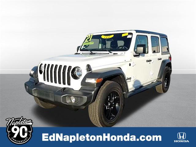 used 2021 Jeep Wrangler Unlimited car, priced at $31,500