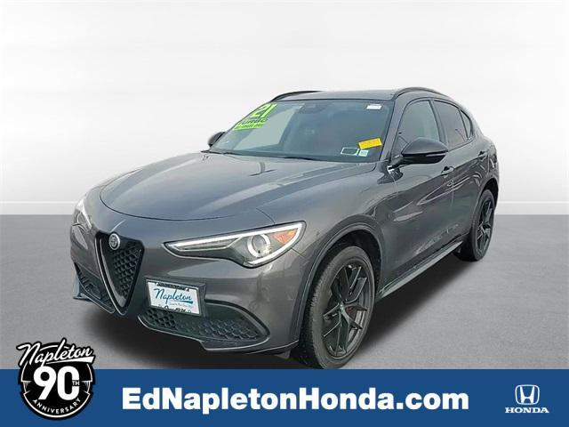 used 2021 Alfa Romeo Stelvio car, priced at $23,000