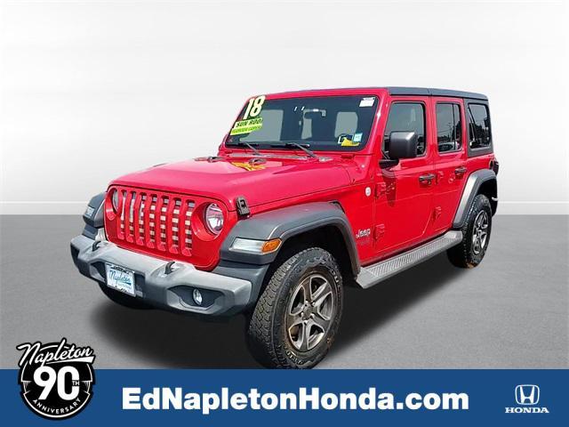 used 2018 Jeep Wrangler Unlimited car, priced at $27,000