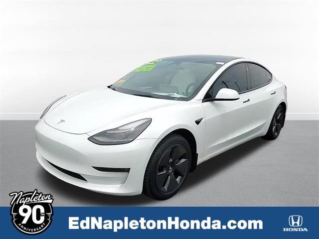 used 2022 Tesla Model 3 car, priced at $24,999