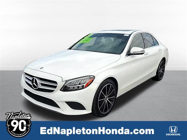 used 2021 Mercedes-Benz C-Class car, priced at $23,500