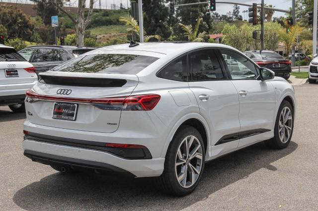 new 2025 Audi Q4 e-tron Sportback car, priced at $66,835