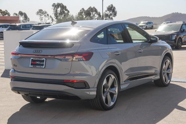 new 2025 Audi Q4 e-tron Sportback car, priced at $66,105