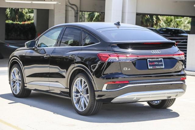 new 2025 Audi Q4 e-tron Sportback car, priced at $68,875